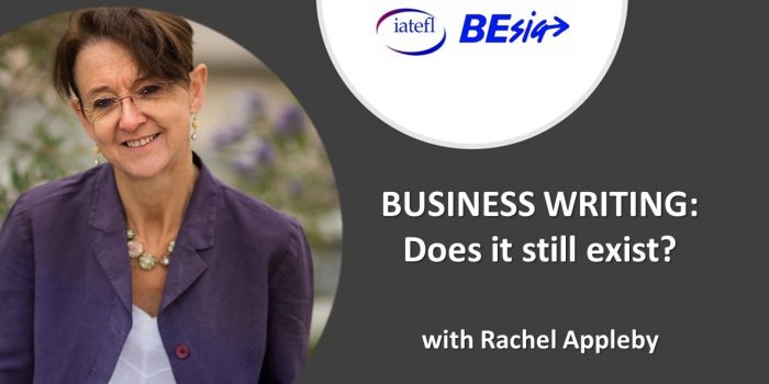 ‘BUSINESS WRITING: Does It Still Exist?’ With Rachel Appleby